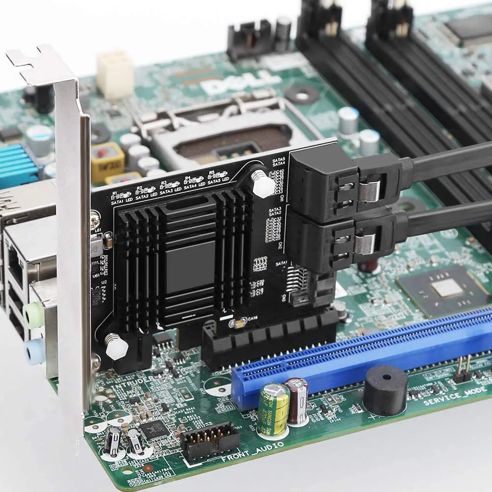 Контроллер Расширения onision PCIe SATA Card III контроллер 6 Гбит/с JMB585/SATA 3 0 5 портов без Raid с