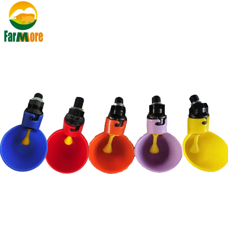 Автоматическая поилка для курицы птиц с желтым соском 4 шт. | Дом и сад