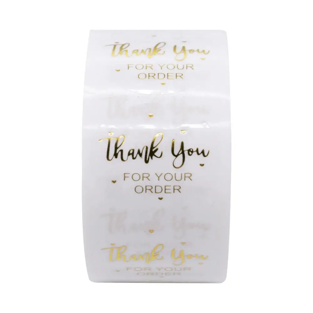 

THANK you for your order"sticker for envelope sealing labels sticker black pink transparent gold sticker stationery supply
