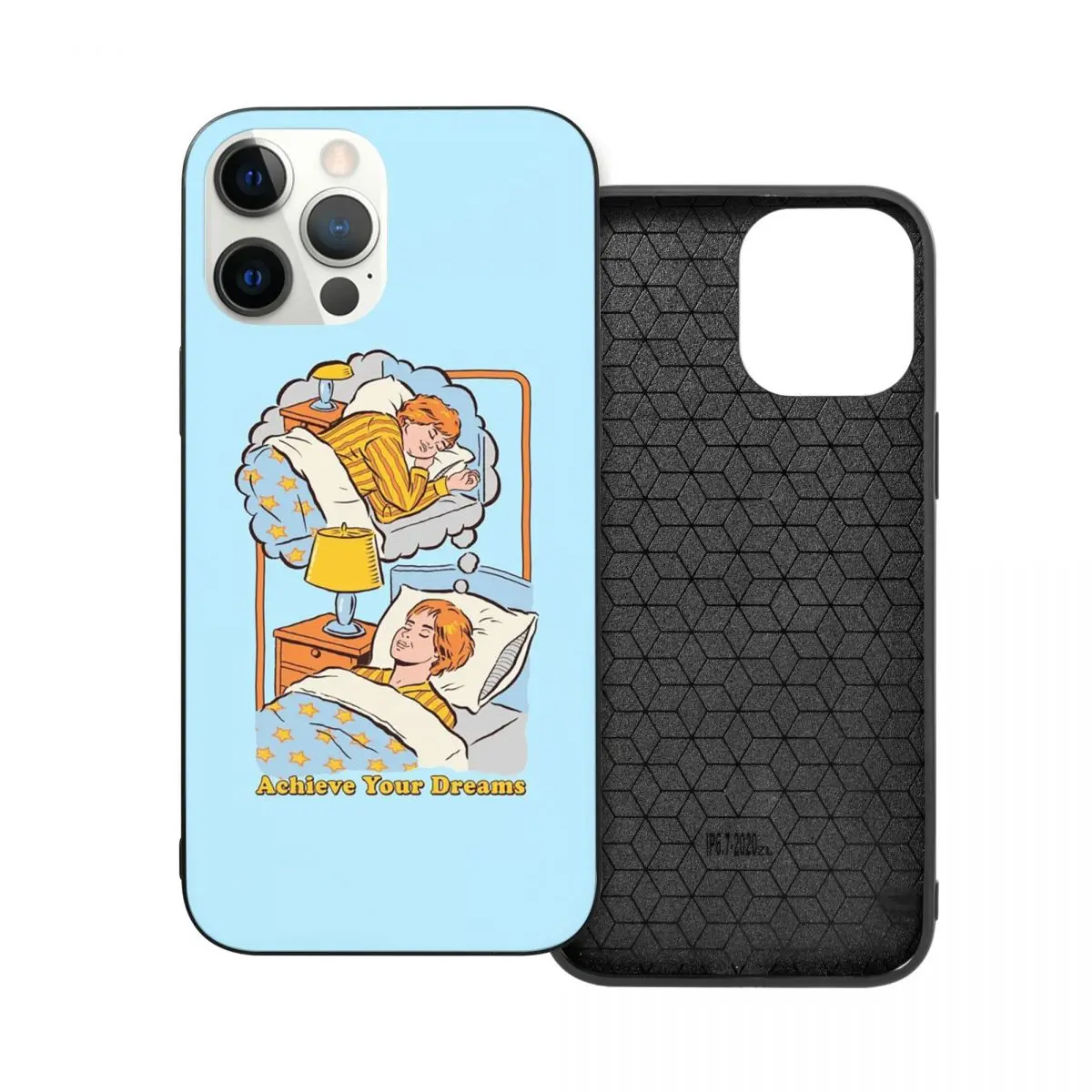 

Achieve Your Dreams PC Glass TPU Phone Cover for iPhone 13 12 11 Xs Xr X Pro Max Mini 7 8 Se2 Plus 6 6S