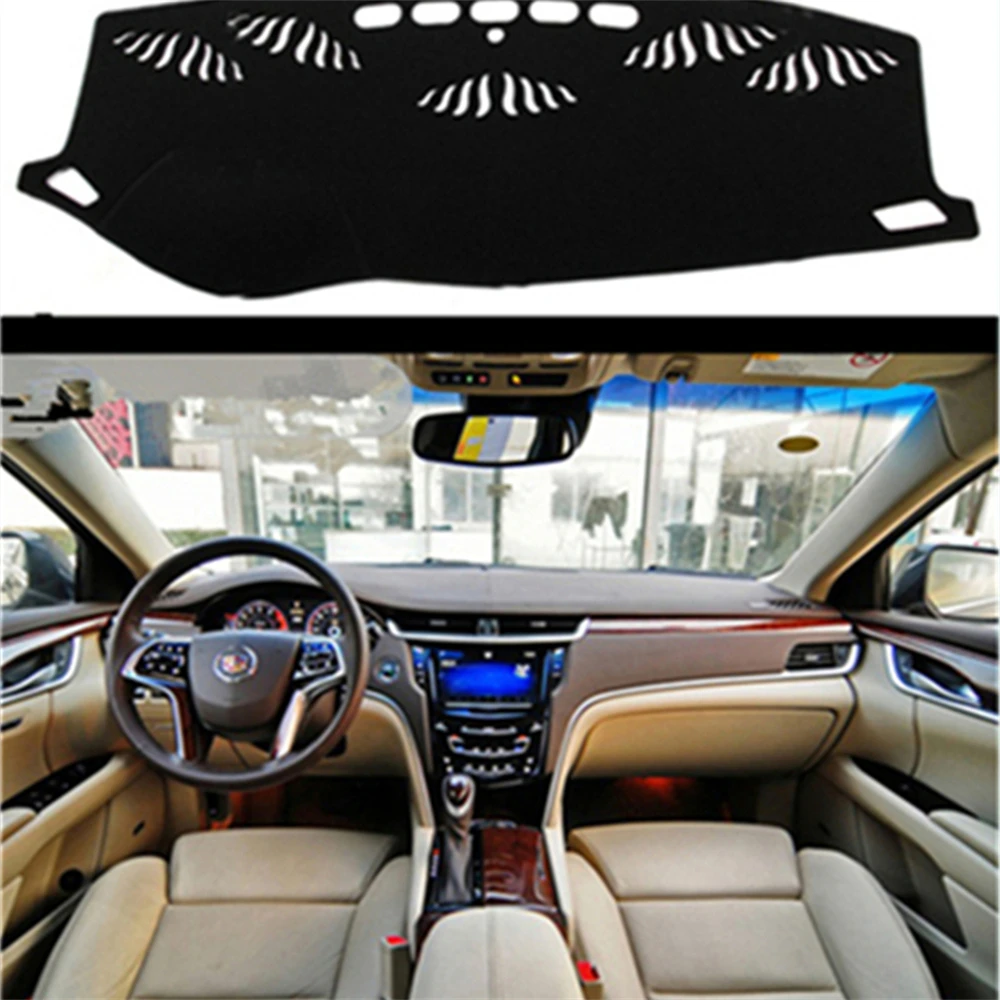 

Sinjayer Car Dashboard Cover Dashmat Pad Inner Auto Carpet Sun Shade Dash Board Cover Fit For Cadillac XTS 2013 2014 2015-2018