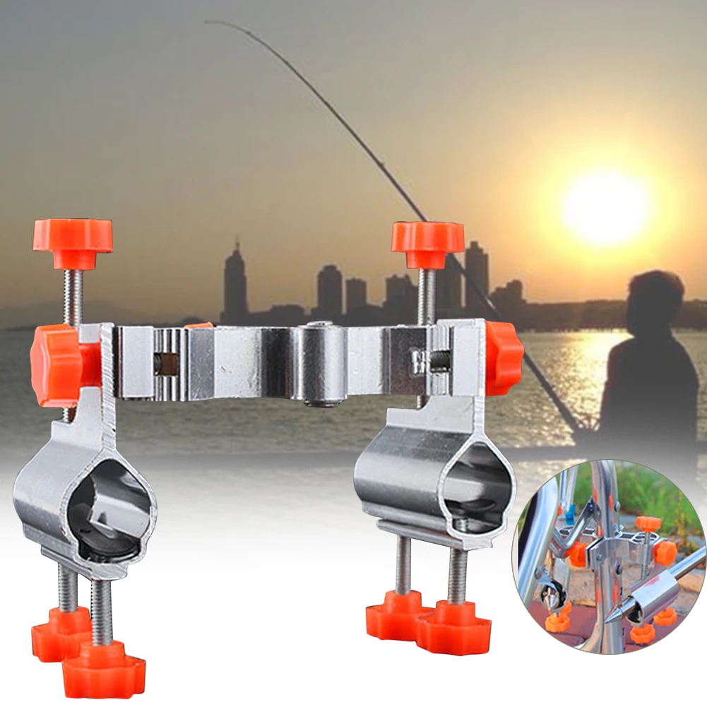 Аксессуары двойной держатель для приманки из алюминиевого сплава