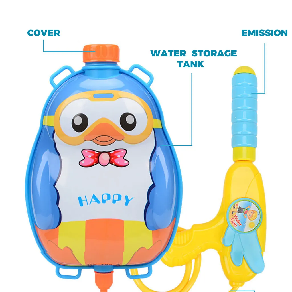 

Cartoon Animal Water Water spray toy Backpack Children Long Range Beach Play Toy Water Guns Sprayer for children Outdoor Toys