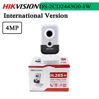 Free Shipping 4MP Indoor Audio Fixed PIR Cube Network Camera DS-2CD2443G0-IW replace DS-2CD2442FWD-IW