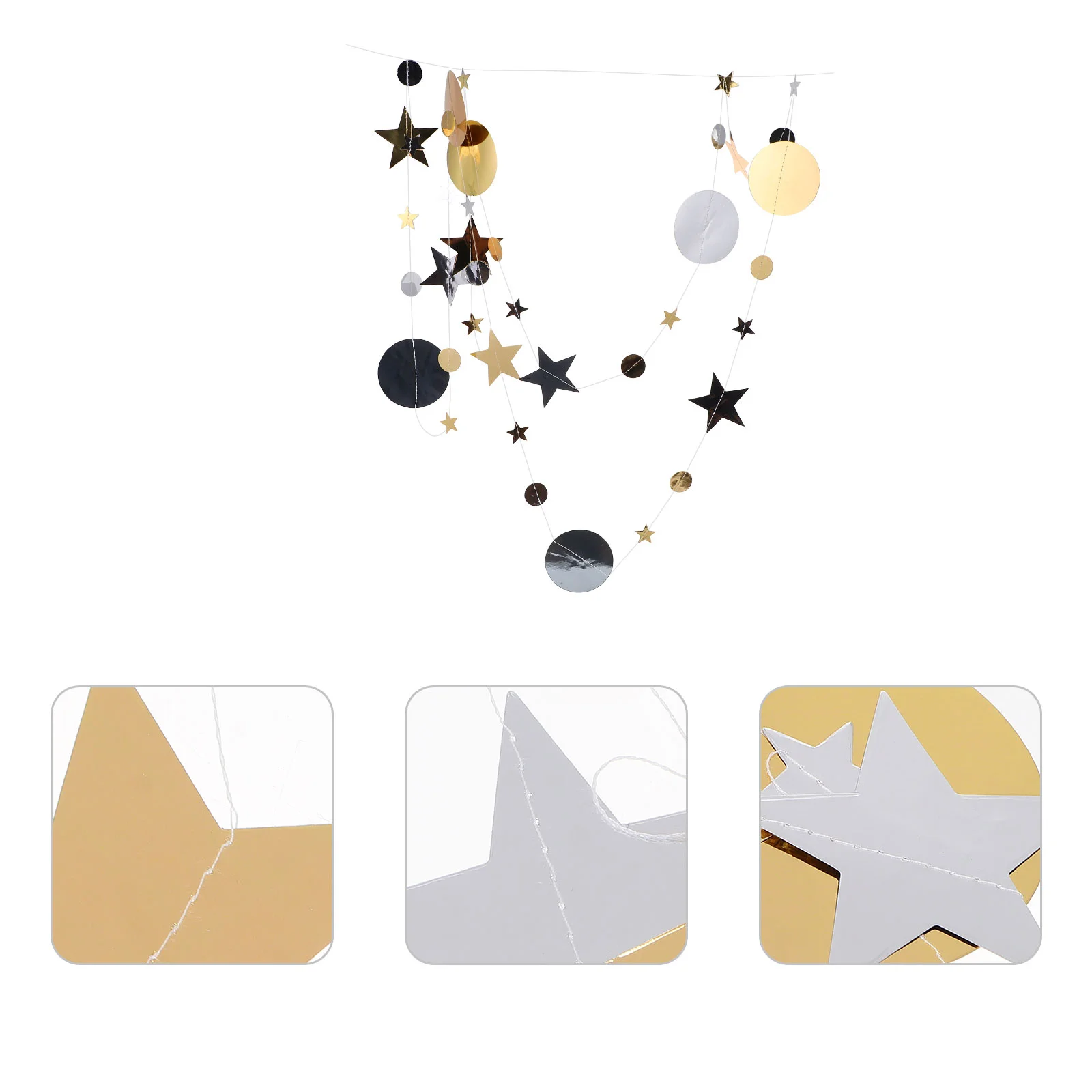 

3 шт. блестящие флажки, гирлянды, искусственная подвеска, звезда, стрейч