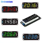 1 набор, 5 цветов, TM1637, 0,56 дюйма, 0,56 дюйма, 4-значный, 7 сегментов, цифровой светодиодный дисплей, трубчатые часы, двухточечный модуль для Arduino