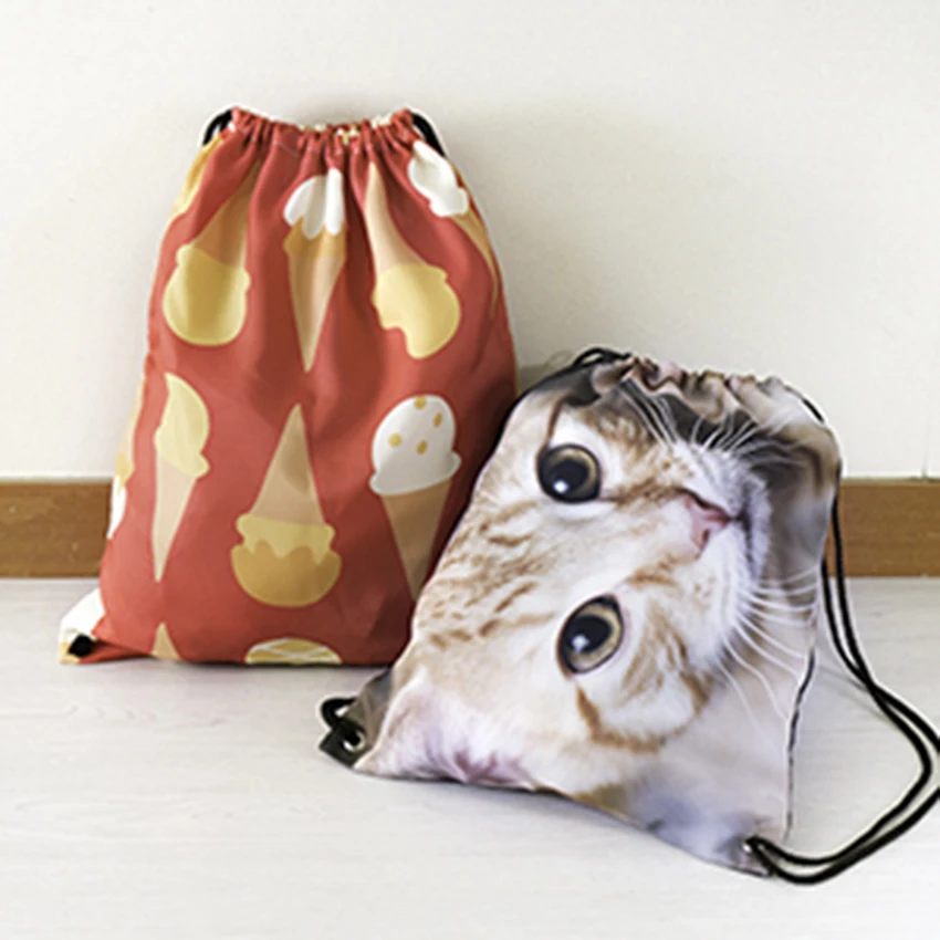 Рюкзак на шнурке с индивидуальным дизайном и вашим логотипом 35x45 см Спортивная