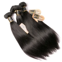 straight bundles human hair 134 bundles deal malaysian weaving 28 inches hair extensions on sale for black women soft no shed