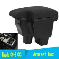 for cx 3 armrest box cx 3 cx3 2014 2019 universal car central armrest storage box cup holder ashtray accessories