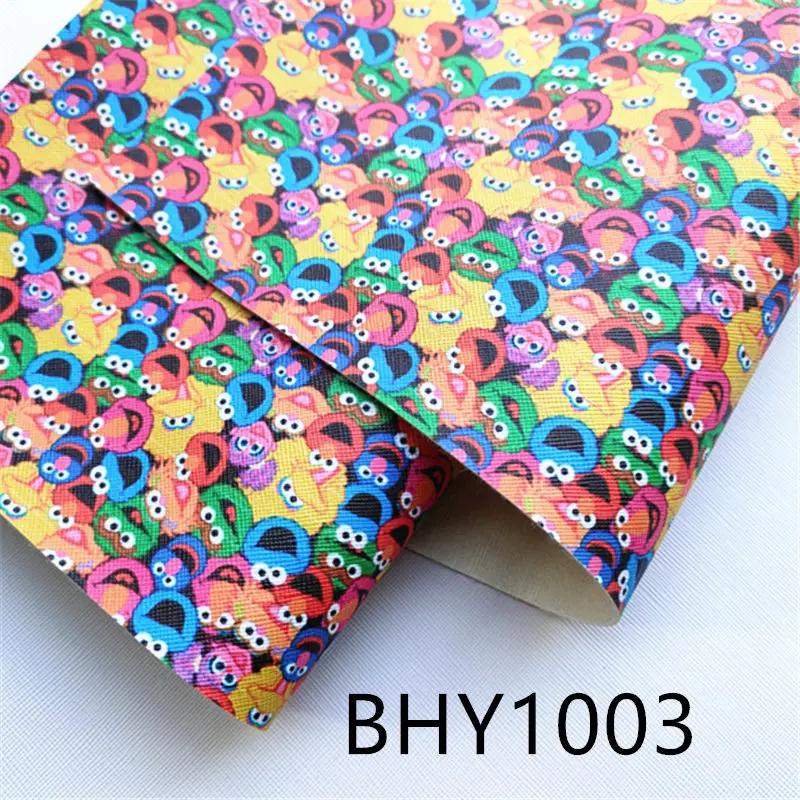 Бесплатная доставка 20*33 см A4 мультяшный принт Синтетическая кожа ткань для DIY