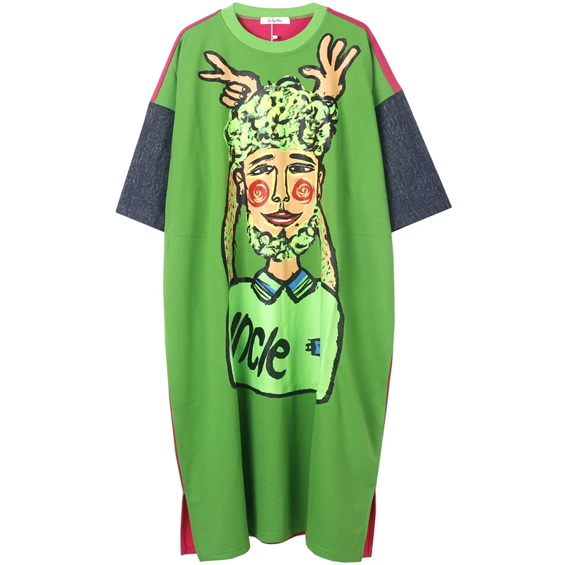 Женское джинсовое платье выше колена длинная юбка большого размера с