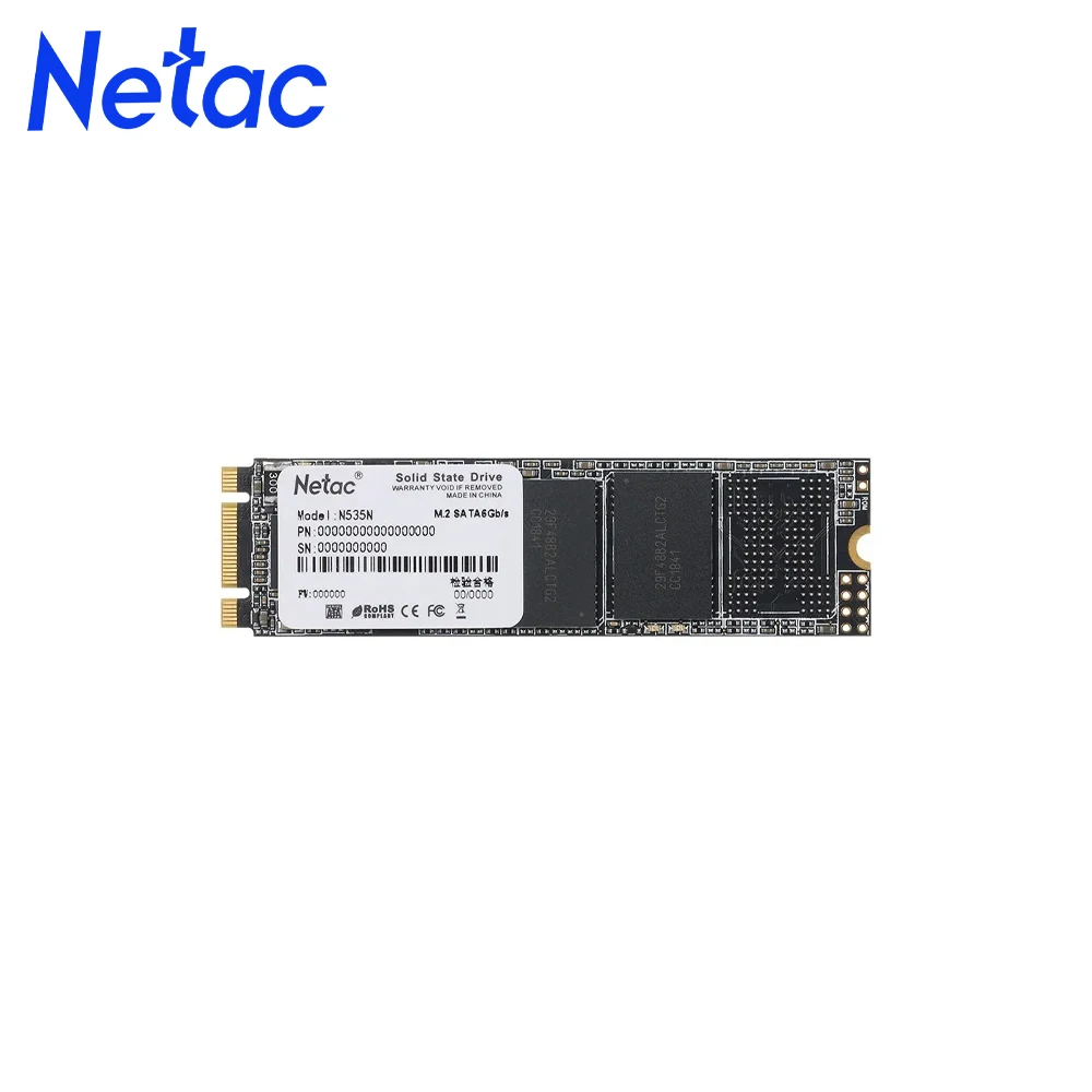 Внутренний твердотельный накопитель SSD Netac N535N NT01N535N-128G-N8X M.2 128Gb SATA-III чтение: 510