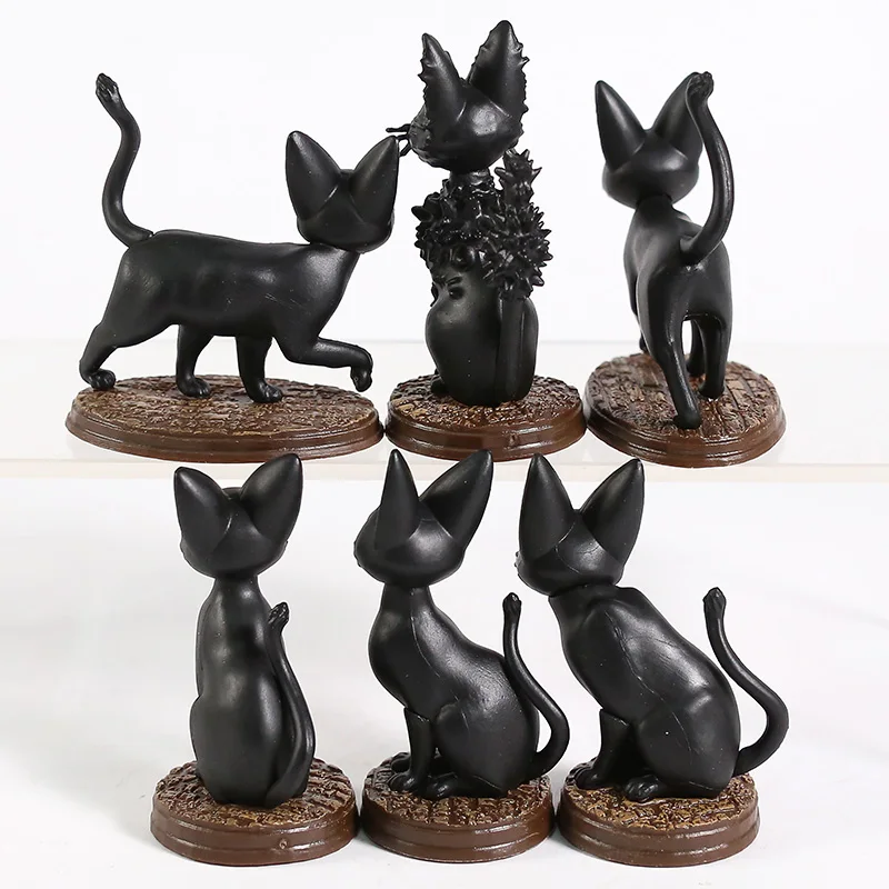 Служба доставки Kiki черная кошка Jiji Min ПВХ фигурки коллекционные модели игрушек 6