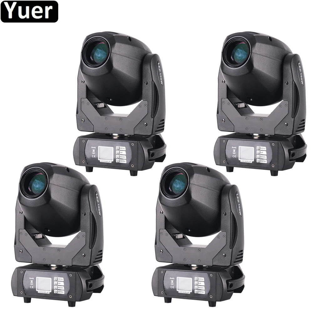 4 шт./лот новейший светодиодный 100 Вт Луч движущийся головной свет Цветовая