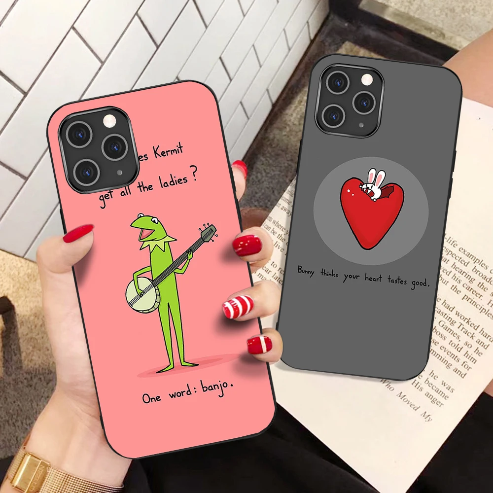 

Funny Cute Cartoon Animal Phone Case for IPhone 12 Mini 7 8 Plus 13 12 11 Pro Max XS Max X XR SE2020 Shockproof Protection Cover