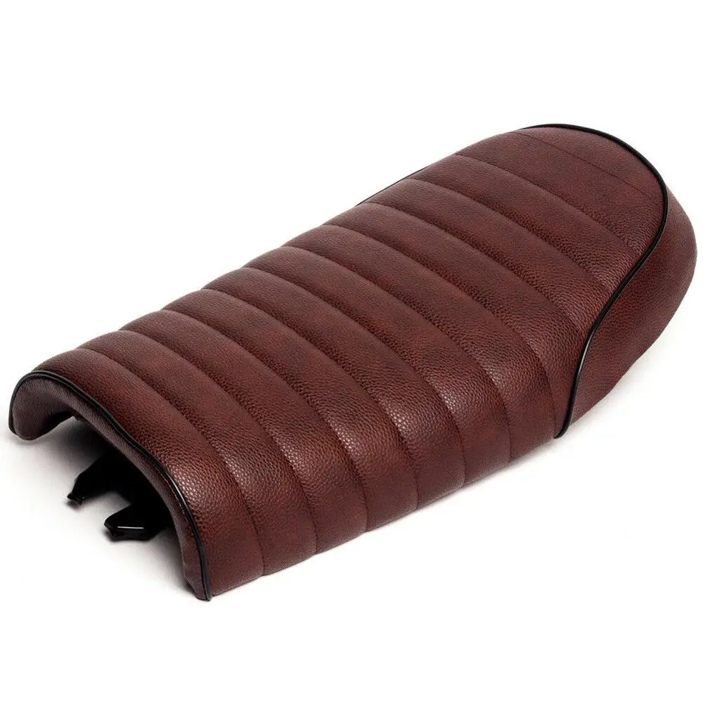 Черный мотоцикл Ретро сиденье универсальный кафе гонщик плоское Brat Седло для Yamaha