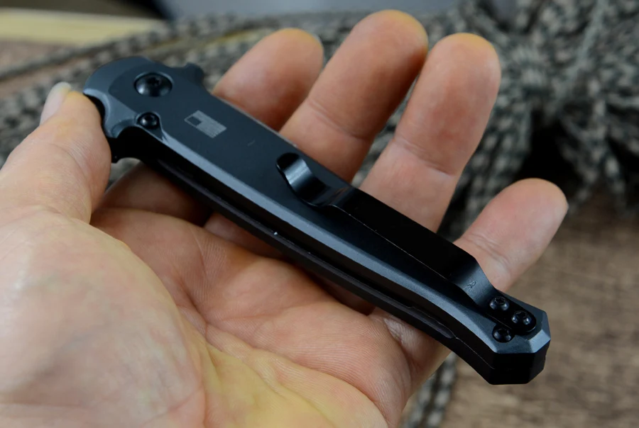 Jual Y-START Launch 8 Pisau Lipat Aluminium + Serat Karbon Menangani Pisau Saku Taktis Berkemah Alat Pemotong EDC