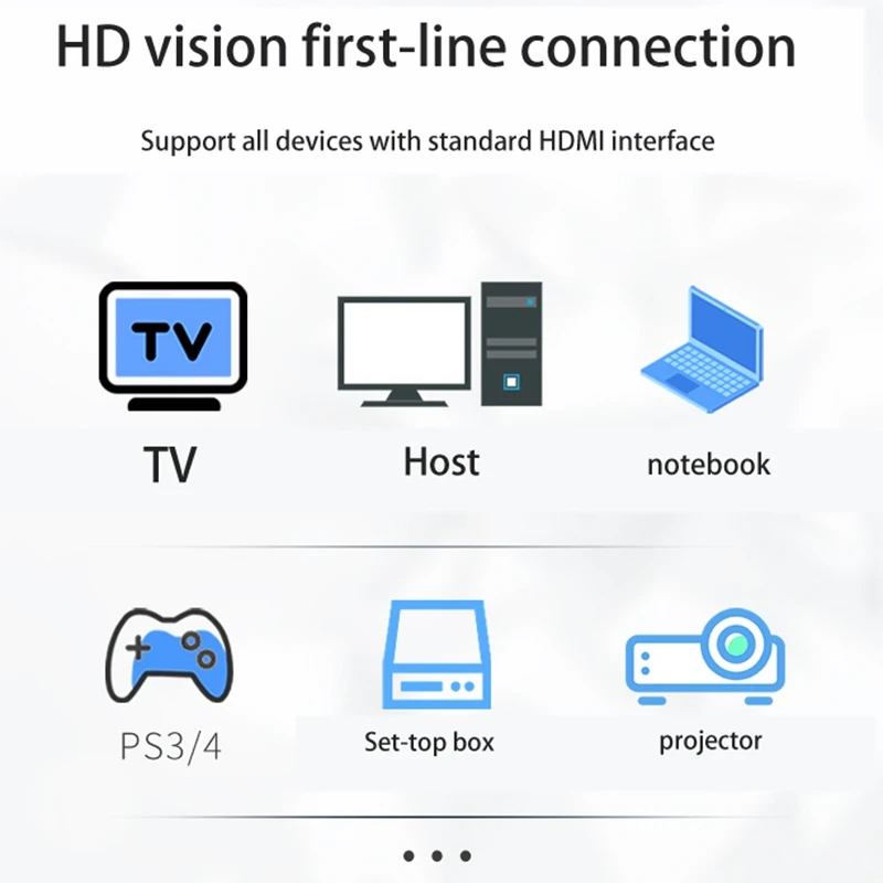 Удлинительный кабель Jasoz HDMI передачи данных со штекером на гнездо медный 4K HD