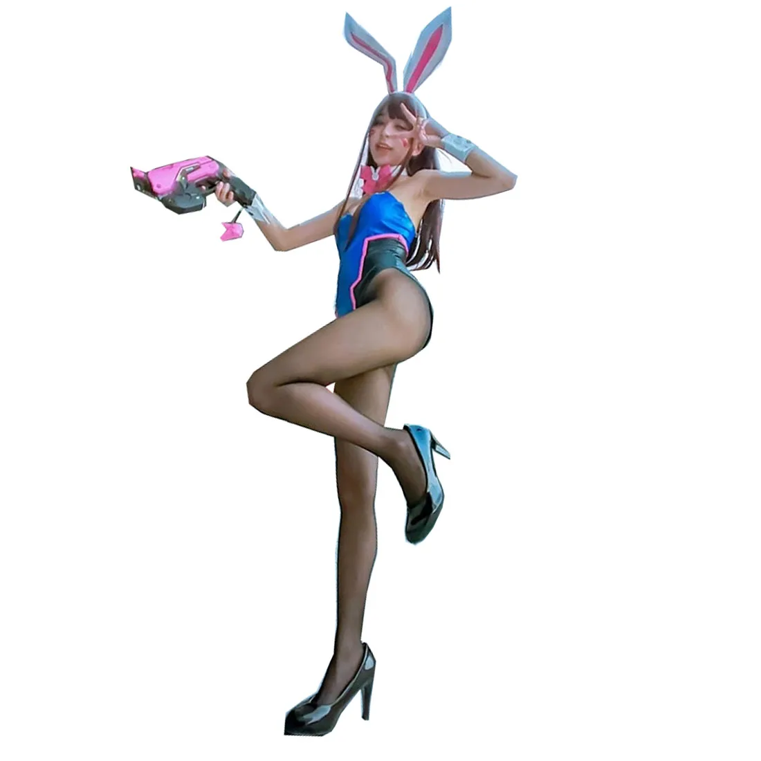 

OW Bunny girl DVA Косплей Костюм dva комбинезон сексуальный стиль A
