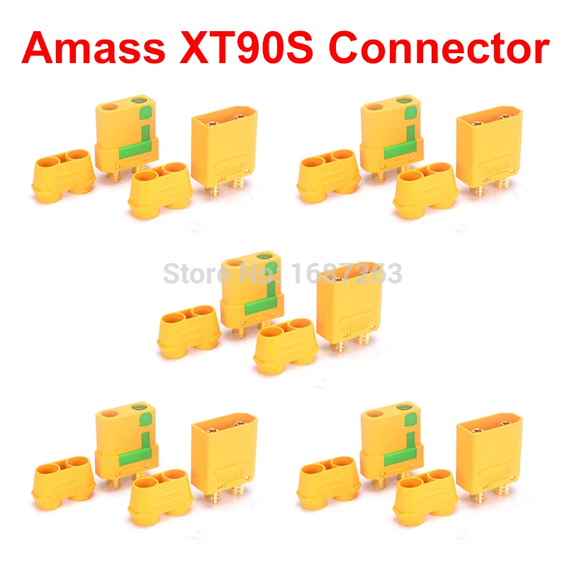 Amass XT90S XT90 S мужские и женские пулевые коннекторы для RC FPV Drone Lipo Battery коннектор 5