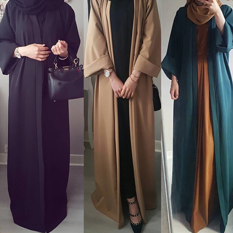 

U-CN Abaya femme Robe Dubai Cardigan Muslim Hijab Dress Abayas For Women Qatar Jilbab Caftan Marocain Turkish Islamic Clothing