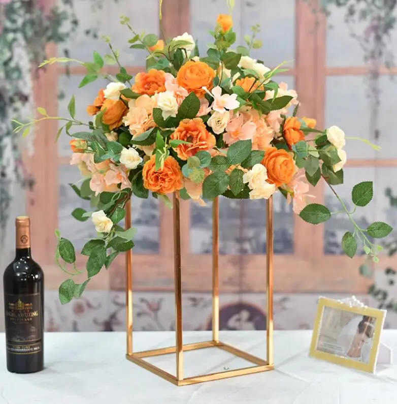 80 см высокий акриловый кристаллический стол стойка для цветов с железным