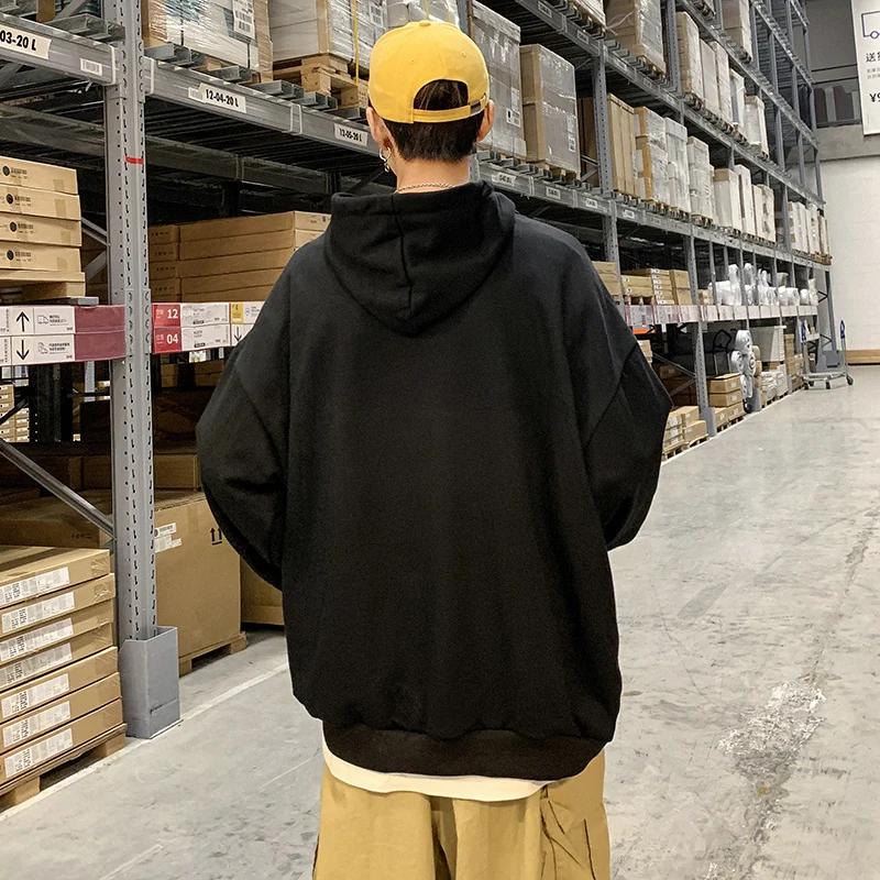 

Autumn new printed loose large size men's sweater loose jacket casual style jacket fashion hooded sweater youth