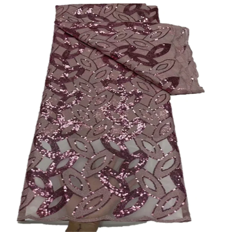 Hot Sell royal blue Africa Sequins Lace Fabric Top Quailty African Embroidery Net For Woman FYU78 | Дом и сад