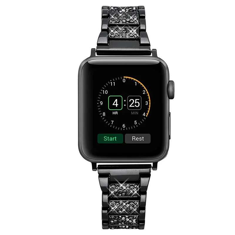 

Band For Apple Watch 6 SE 5 4 3 42mm 38mm 40MM 44MM Metal Stainless Steel Watchband Bracelet Strap For iWatch Series Accessories