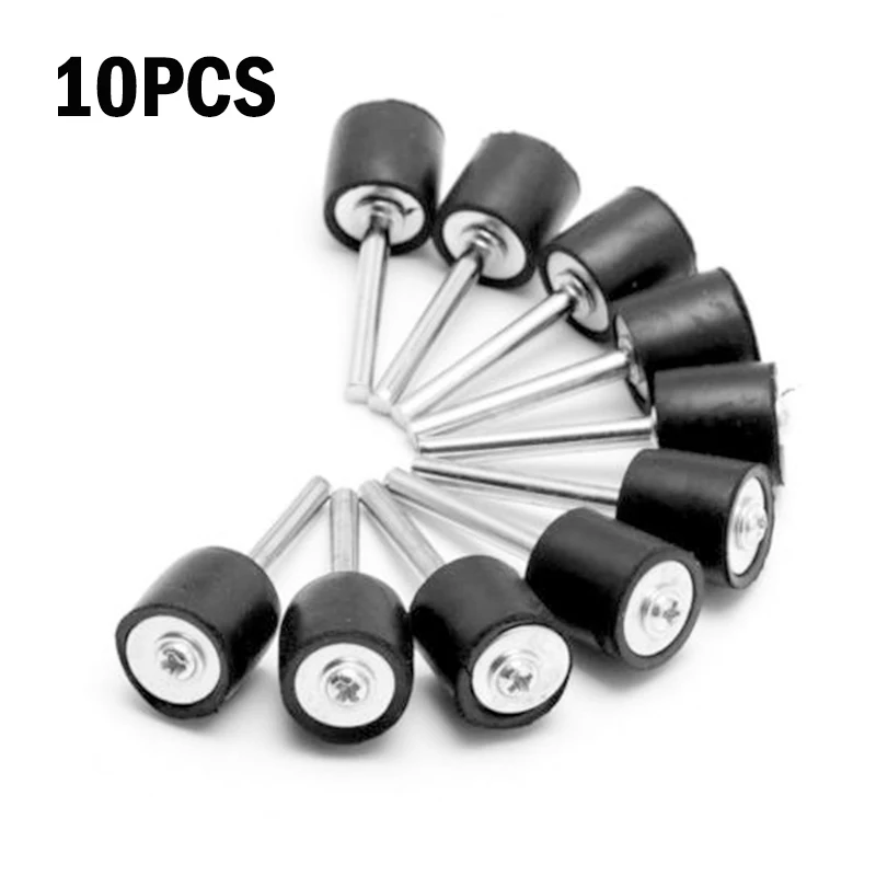 

10Pcs Drum Rubber Mandrels 1/8" 1/2" Shank Fit Sanding Sleeve Rotary Tool Made Of High Quality Material