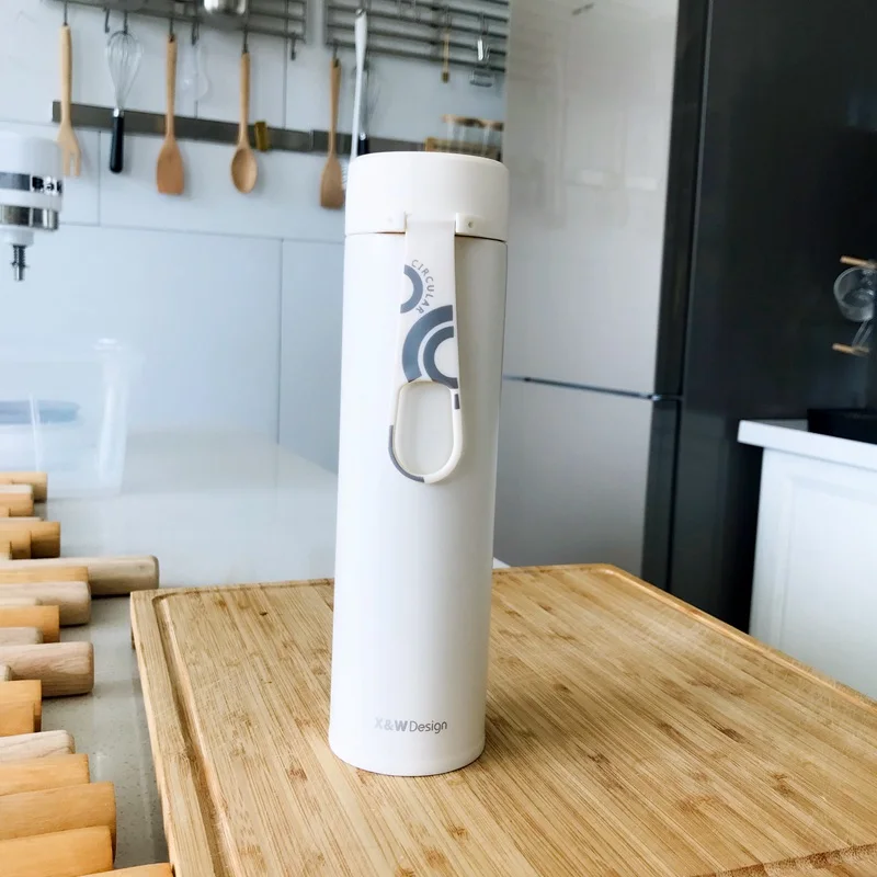 Портативная вакуумная колба с веревкой 304 термос из нержавеющей стали чашки для