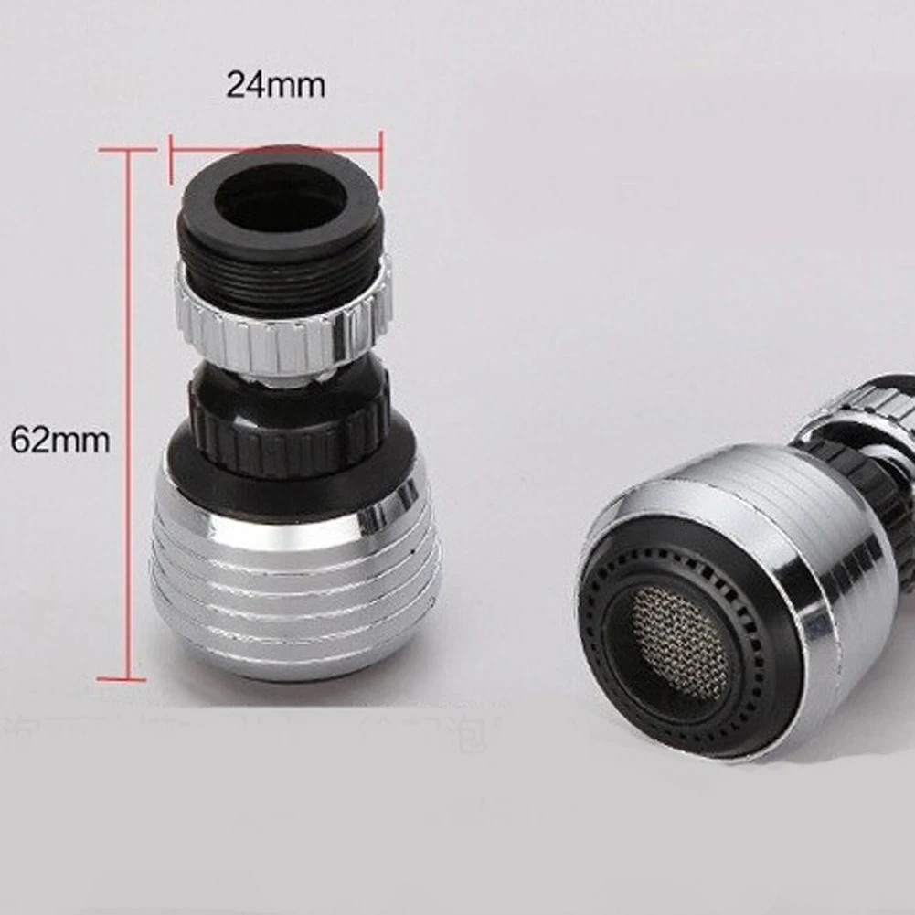 

360 Rotatable Bent Water Saving Tap Aerator Diffuser Faucet Nozzle Filter Water Filter Swivel Head Kitchen Faucet Bubbler