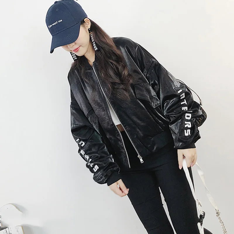 Европейская бейсбольная куртка Женская свободная уличная одежда базовое пальто