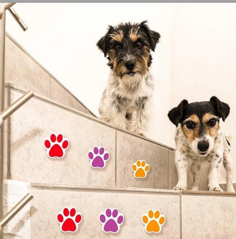 

500 Pcs/roll Cute Animal Footprints Pet Paw Stickers Children's Stationery Books Toys Label scrapbooking stationery sticker