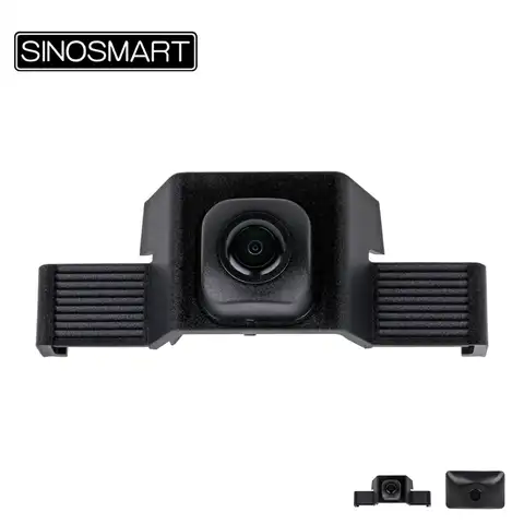 SINOSMART автомобильная парковочная камера, высокое качество, вид спереди, для Toyota High Lander 2015 2018, установка под логотипом автомобиля