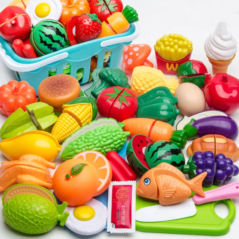 12 styles Children's Pretend Play Kitchen Toys Set Simulation Barbecue  Vegetable Food  Simulation Educational Play House Toys