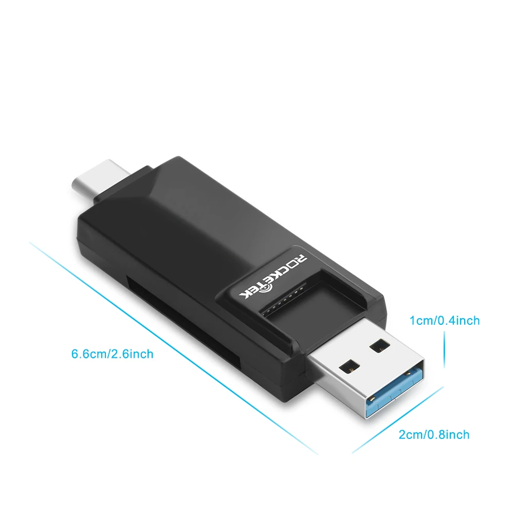 Rocketek типа с USB 3.0 OTG тип телефона несколькими 2 в 1 устройство чтения карт памяти 5Gbps