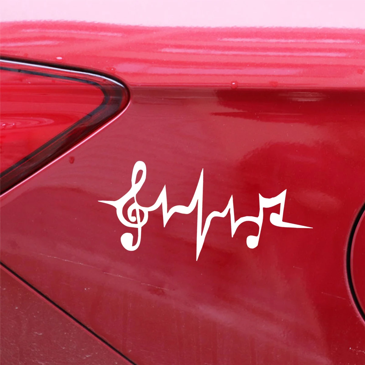 Music Note Автомобильная наклейка с сердечным ритмом для автомобилей авто мотоцикла