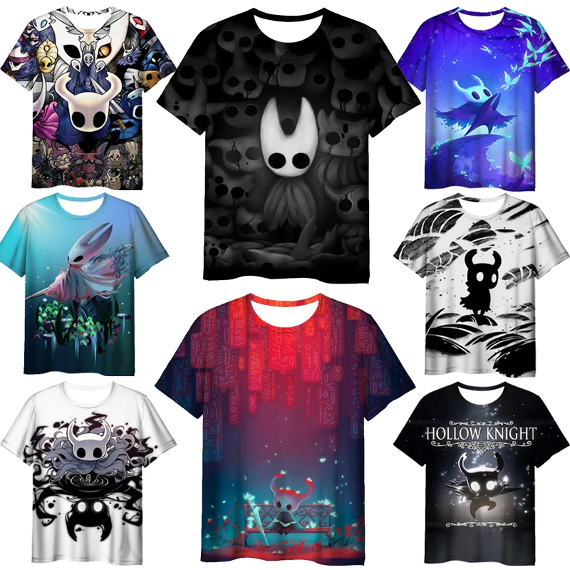 

Summer 3D Hollow Knight T-shirts Men Cartoon Anime T Shirts Harajuk Short Sleeves Male Tshirts Camiseta Tees Unisex Streetwear