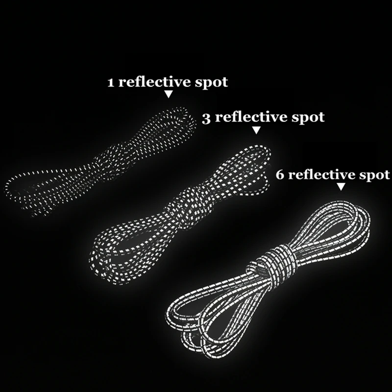 Светоотражающие эластичные шнурки с круглым металлическим замком быстро не