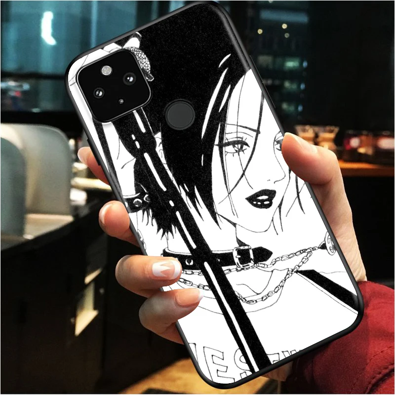 

Cute NaNa osaki Shockproof Cover for Google Pixel 5 4 4A XL 5G Black Phone Case Shell Soft Fundas Coque Capa
