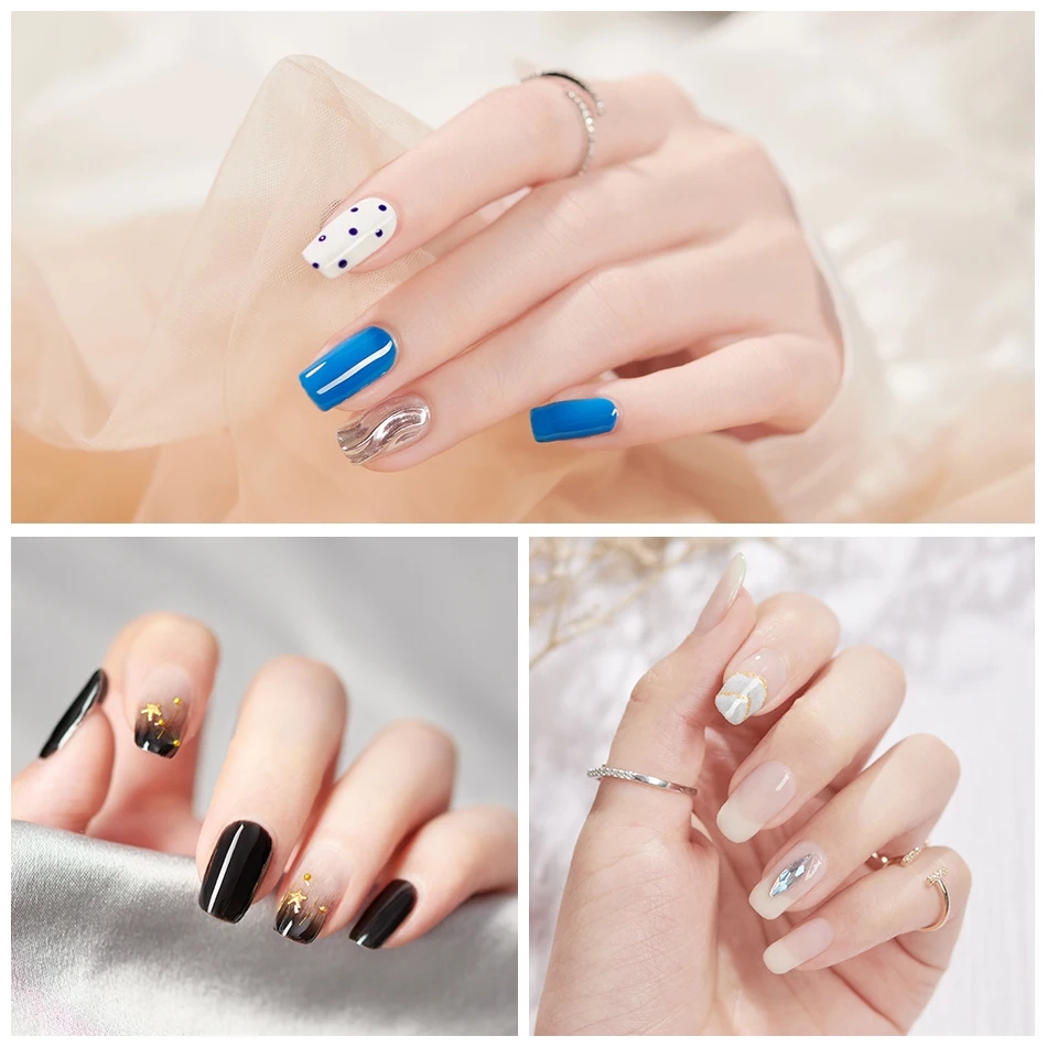 ROHWXY 5 мл чистый Гель лак отмачиваемый УФ для ногтей дизайн долговечный Блестящий