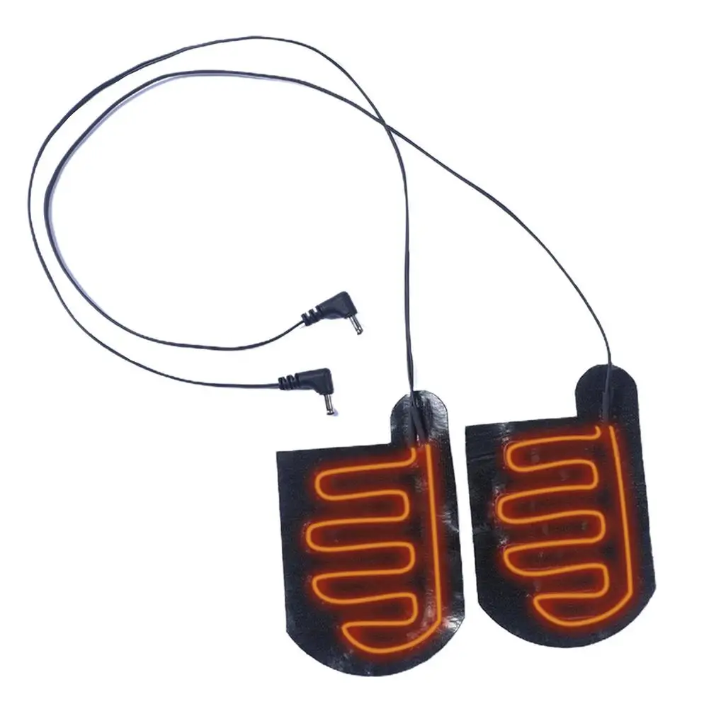 Зимние носки, пленка с электрическим подогревом, 3,7 В постоянного тока, нагревательные подушечки с подогревом, греющие подушечки для ног для...