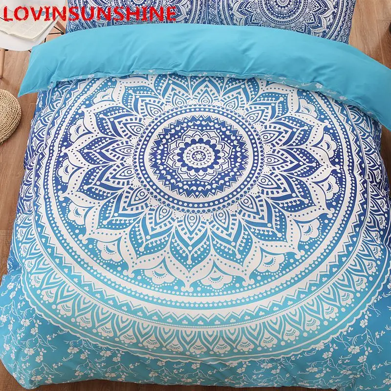Постельное белье в стиле Мандала набор королева мягкое постельное из ткани твил
