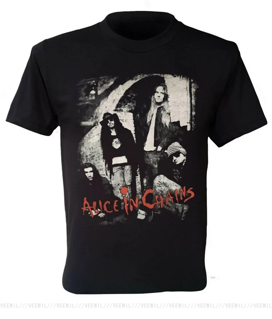 

Alice In Chains T-Shirt American Rock Band Retro Jerry Cantrell Grunge Hip-hop Tops T Shirt