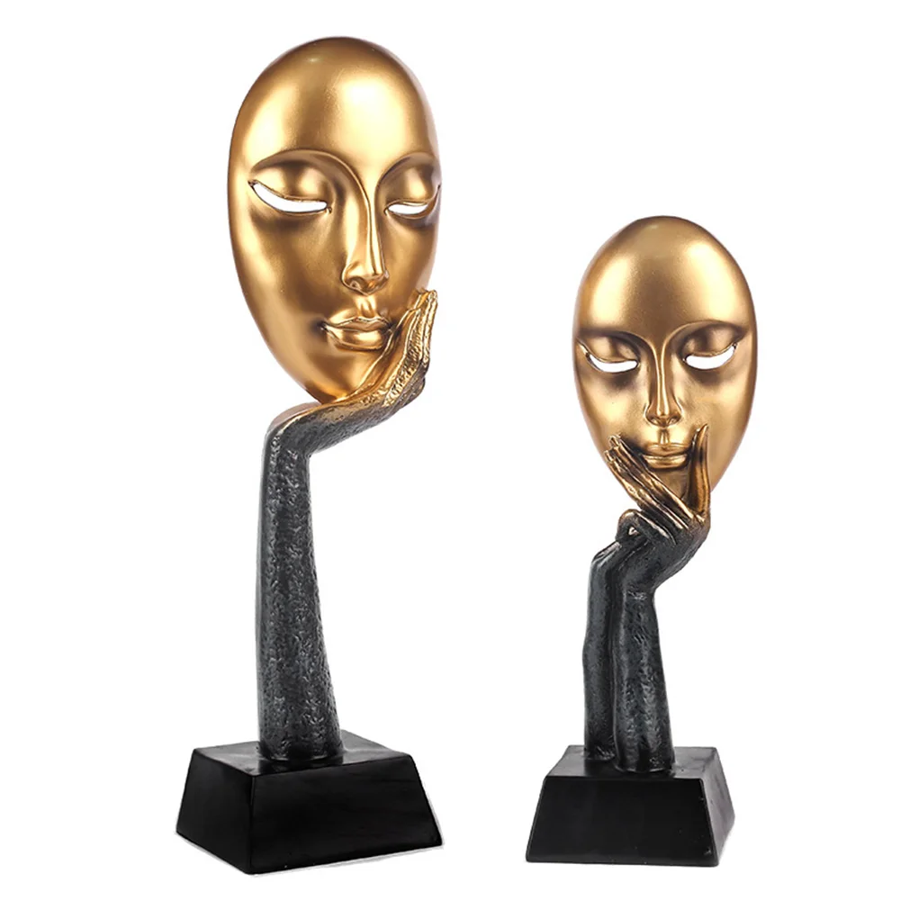 Статуя для дома абстрактная модель человеческого лица скульптура Современное