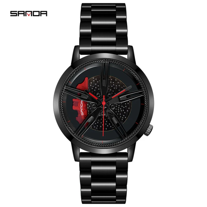 Часы наручные Sanda Мужские кварцевые спортивные повседневные в стиле милитари с 3d