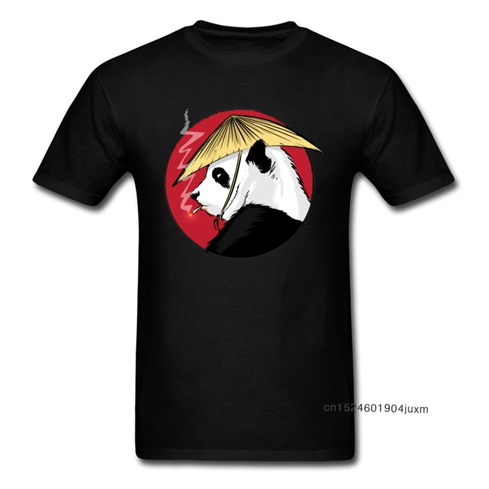 Рисовая шляпа панда футболка Новое поступление мужская в китайском стиле черные