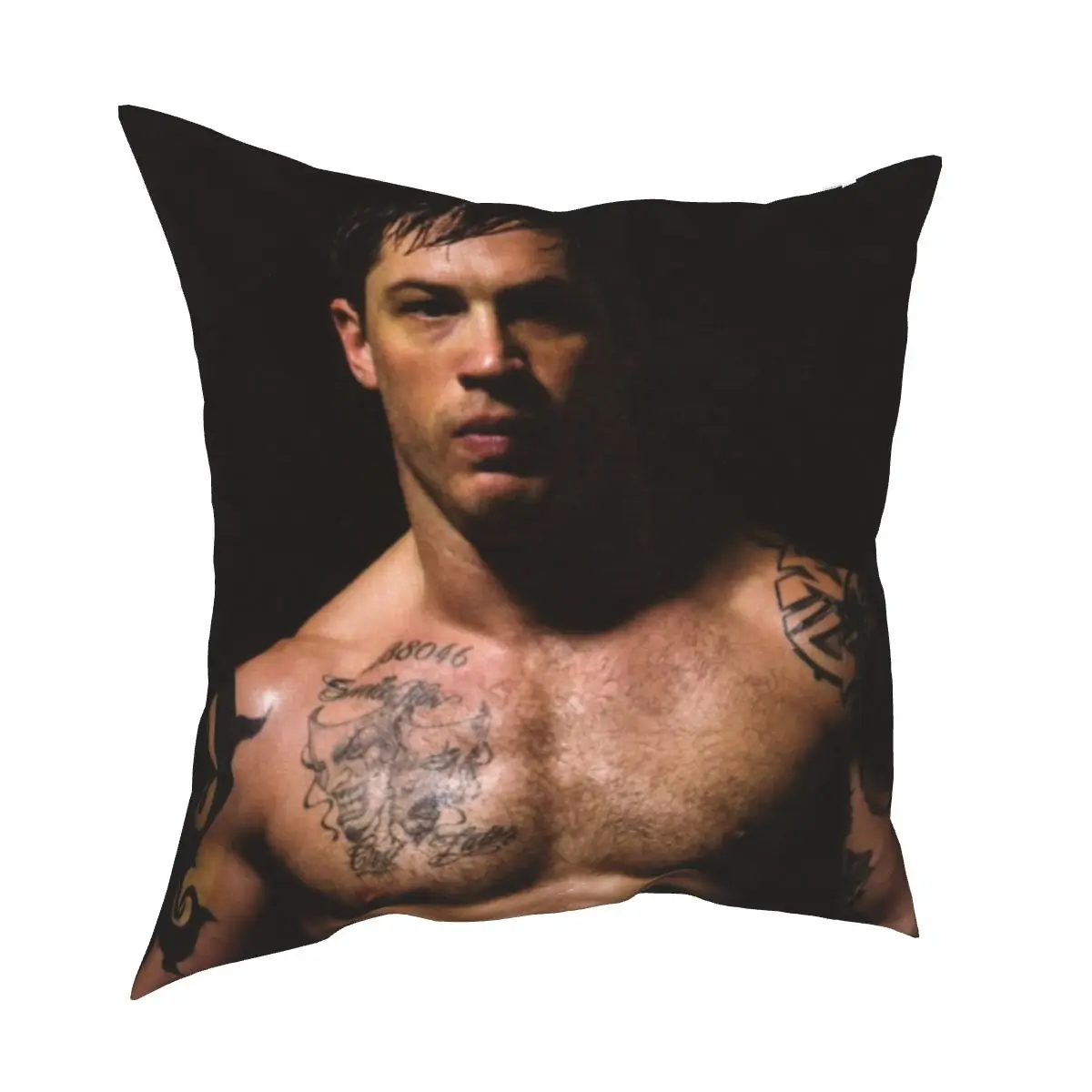 

Warrior Tom hardy decorative cushion cover figure cushion cover 45 cm linen pillow residential culture