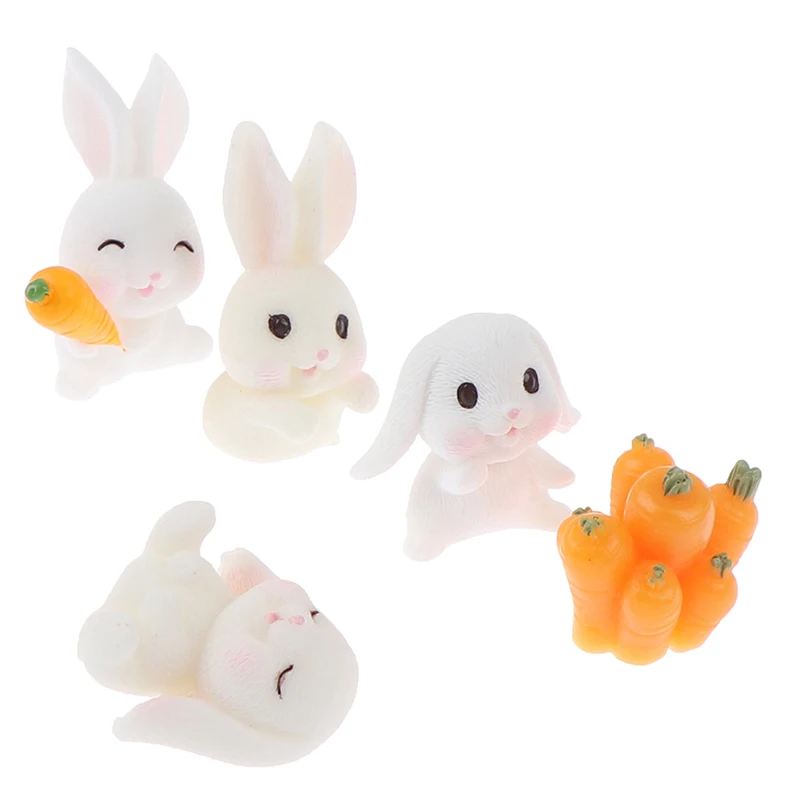 1 шт. милые полимерные растения кролик милый микро ландшафт искусственное